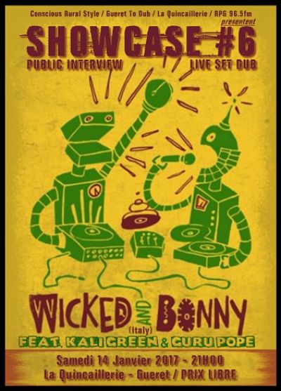 flyer-concert-Wicked & Bonny-concert-Showcase #6 