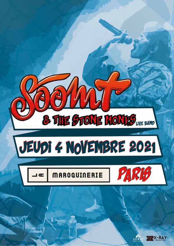 flyer-concert-Soom T-concert-Soom T & the Stone Monks | La Maroquinerie | 75020 Paris
