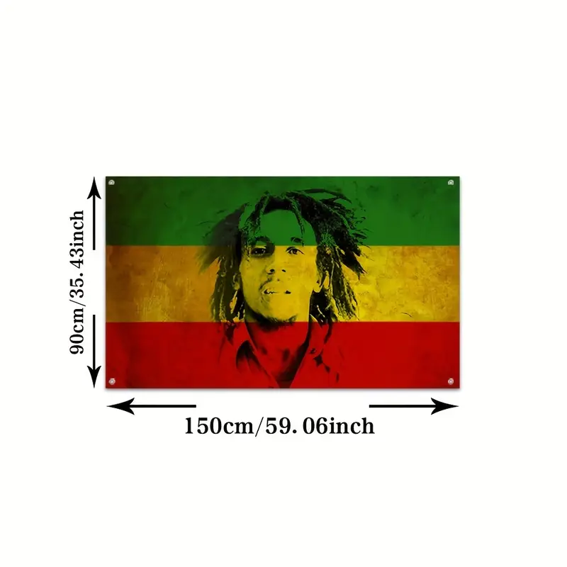 Drapeau Bob Marley 90/150 cm