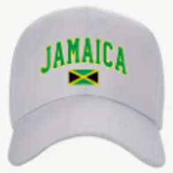 Casquette Blanche Drapeau Jamaica