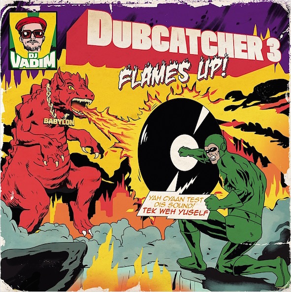 pochette-cover-artiste-DJ Vadim-album-Dubcatcher vol 3 Flames Up